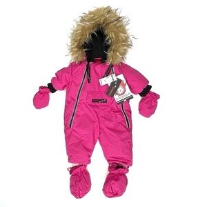Canada Weathergear Snowsuit Baby Size 3-6 Months Waterproof Warm Pink New NWT